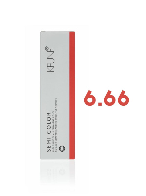 Keune Semi Color 6.66 - Полуперманентная краска для волос темный блондин красный инфинити 60 мл