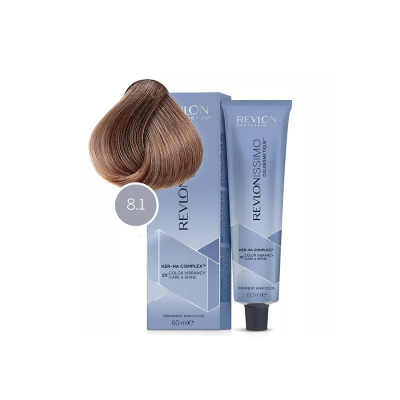 Revlon Revlonissimo Colorsmetique 8.1 - Перманентная краска для волос светлый блонд пепельный 60 мл
