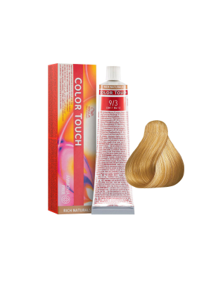 Wella Color Touch 9/3 - Тонирующая краска без аммиака очень светлый блонд золотистый 60 мл