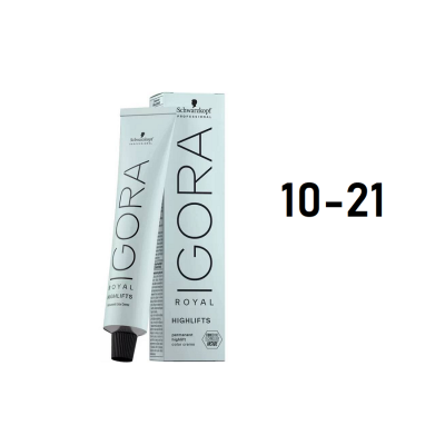 Schwarzkopf Igora Royal 10-21 - Перманентный краситель экстра светлый блонд пепельный сандре 60 мл