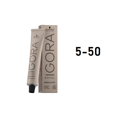Schwarzkopf Igora Royal 5-50 - Перманентный краситель светлый коричневый золотистый натуральный 60 мл