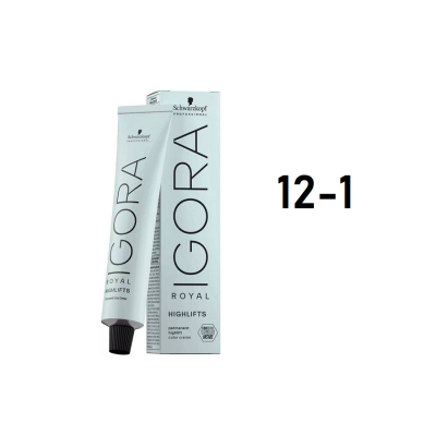 Schwarzkopf Igora Royal 12-1 - Перманентный краситель специальный блонд сандре 60 мл