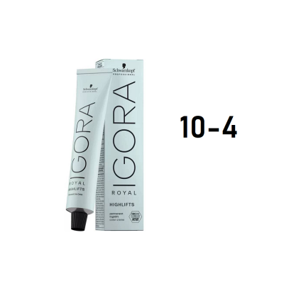 Schwarzkopf Igora Royal 10-4 - Перманентный краситель экстра светлый блонд бежевый 60 мл