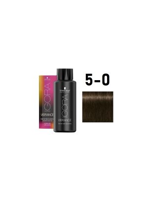 Schwarzkopf Igora Vibrance 5-0 - Краситель тон-в-тон светлый коричневый натуральный 60 мл