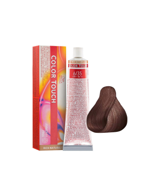 Wella Color Touch 6/35 - Тонирующая краска без аммиака темный блонд золотисто-махагоновый 60 мл