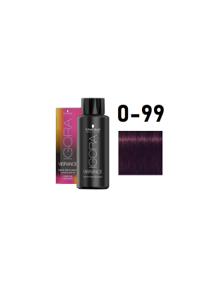 Schwarzkopf Igora Vibrance 0-99 - Краситель тон-в-тон фиолетовый микстон 60 мл