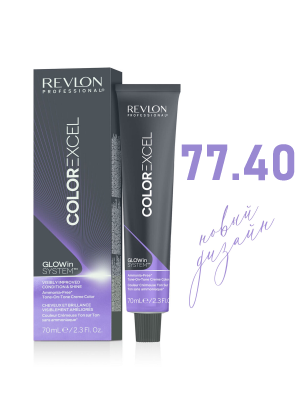 Revlon Color Excel 77.40 - Краситель тон в тон без аммиака блонд насыщенно-медный 70 мл