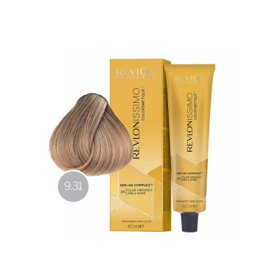Revlon Revlonissimo Colorsmetique 9.31 - Перманентная краска для волос очень светлый блонд золотисто-пепельный 60 мл