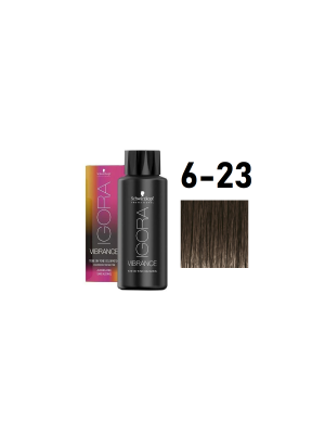 Schwarzkopf Igora Vibrance 6-23 - Краситель тон-в-тон темный русый пепельный матовый 60 мл