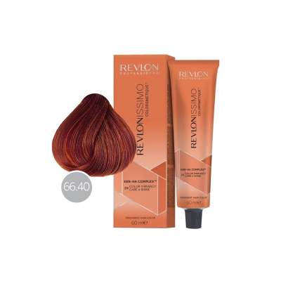 Revlon Revlonissimo Colorsmetique 66.40 - Перманентная краска для волос темный блонд насыщенно-медный 60 мл