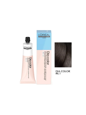 L'Oreal Dia Color 6.1 - Краситель-блеск без аммиака темный блонд пепельный 60 мл