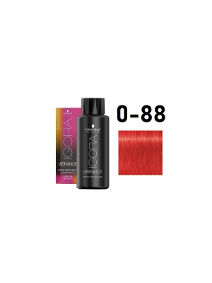 Schwarzkopf Igora Vibrance 0-88 - Краситель тон-в-тон красный микстон 60 мл