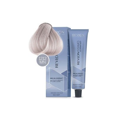Revlon Revlonissimo Colorsmetique 1212 MN - Перманентная краска для волос интенсивный блонд пепельно-перламутровый нейтрализующий 60 мл
