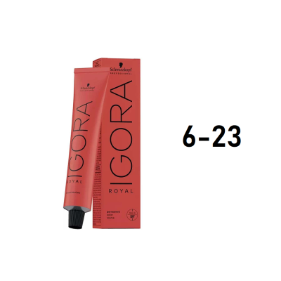 Schwarzkopf Igora Royal 6-23 - Перманентный краситель темный русый пепельный матовый 60 мл