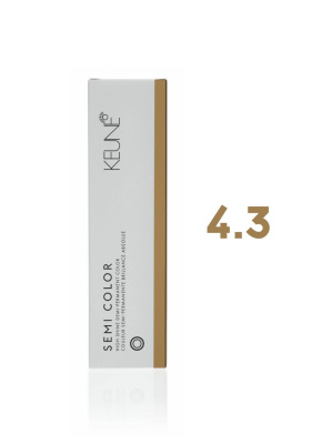 Keune Semi Color 4.3 - Полуперманентная краска для волос средний золотистый шатен 60 мл