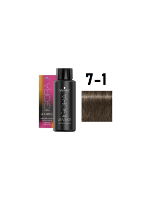 Schwarzkopf Igora Vibrance 7-1 - Краситель тон-в-тон средний русый сандре 60 мл