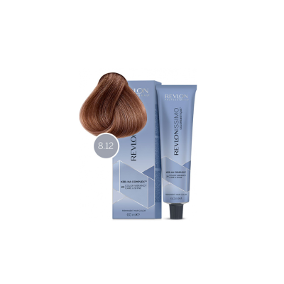 Revlon Revlonissimo Colorsmetique 8.12 - Перманентная краска для волос светлый блонд пепельно-перламутровый 60 мл