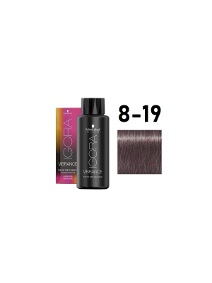 Schwarzkopf Igora Vibrance 8-19 - Краситель тон-в-тон светлый русый сандре фиолетовый 60 мл