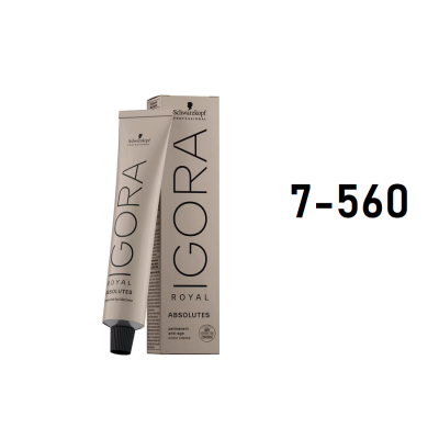 Schwarzkopf Igora Royal 7-560 - Перманентный краситель средний русый золотистый шоколадный 60 мл