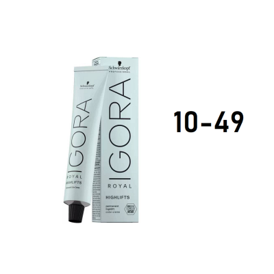 Schwarzkopf Igora Royal 10-49 - Перманентный краситель экстра светлый блонд бежевый фиолетовый 60 мл