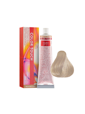 Wella Color Touch 10/81 - Тонирующая краска без аммиака яркий блонд жемчужно-пепельный 60 мл