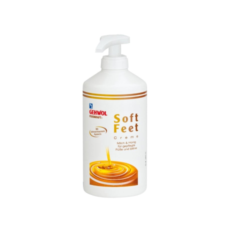 Gehwol Fusskraft Soft Feet Cream - Шелковый крем Молоко и мед с гиалуроновой кислотой 500 мл