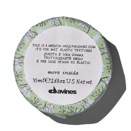 Davines More Inside Medium Hold Finishing Gum - Эластик гель для матовых подвижных текстур 75 мл