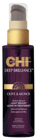 CHI Deep Brilliance Shine Serum - Несмываемая сыворотка-сияние для волос 177 мл