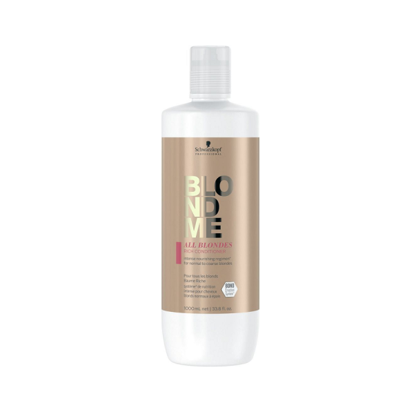 Schwarzkopf BlondMe All Blondes Rich Conditioner - Обогащенный кондиционер для средних и жестких волос всех типов блонд