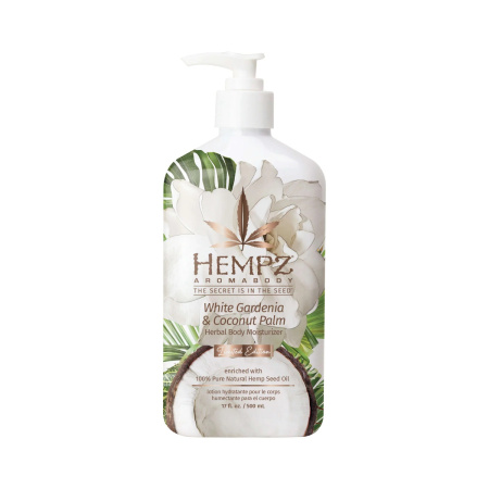 Hempz White Gardenia & Coconut Palm Herbal Body Moisturizer - Молочко для тела Белая Гардения и Кокос 500 мл