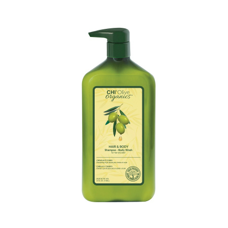 CHI Olive Organics Hair & Body Shampoo - Шампунь уход за волосами и телом с маслом оливы 710 мл