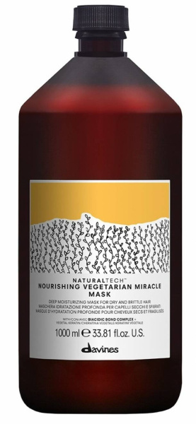 Davines Natural Tech Nourishing Vegetarian Miracle Mask - Интенсивно питающая маска Вегетарианское чудо