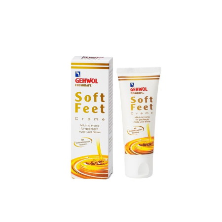 Gehwol Fusskraft Soft Feet Cream - Шелковый крем Молоко и мед с гиалуроновой кислотой 40 мл