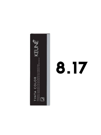 Keune Tinta Color 8.17 - Стойкая краска для волос светлый пепельно-фиолетовый блондин 60 мл