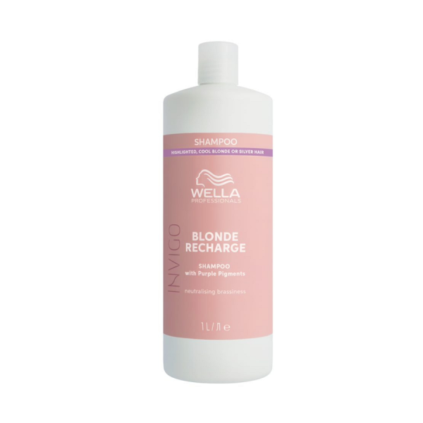Wella Invigo Blonde Recharge Shampoo With Purple Pigments - Шампунь для мелированных, холодных светлых и седых волос
