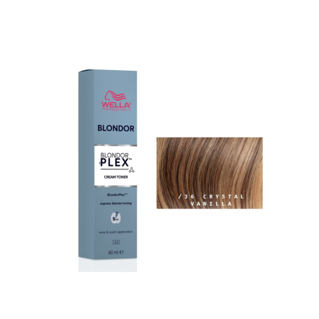 Wella BlondorPlex Cream Toner /36 Crystal Vanilla - Тонирующий крем для волос 60 мл