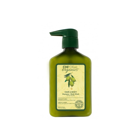 CHI Olive Organics Hair & Body Shampoo - Шампунь уход за волосами и телом с маслом оливы 340 мл