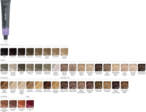 Revlon Color Excel - Безаммиачный щелочной краситель тон в тон