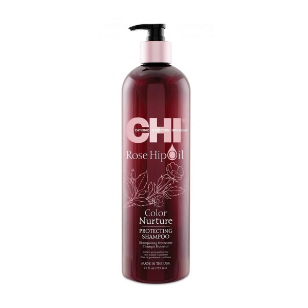 CHI Rose Hip Oil Shampoo - Шампунь с маслом шиповника для окрашенных волос