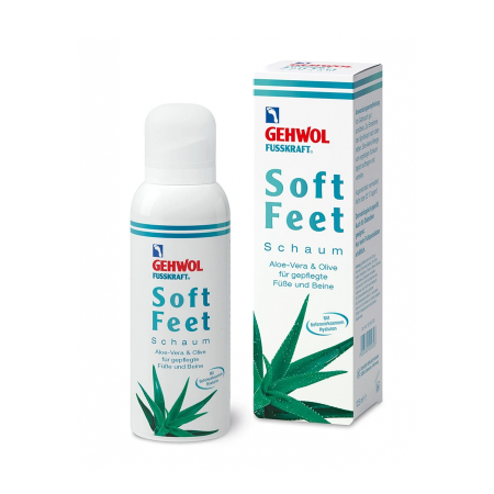 Gehwol Fusskraft Soft Feet Foam - Пенка Алоэ вера и масло оливы с гиалуроновой кислотой 125 мл