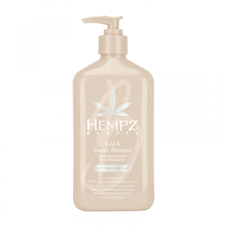 Hempz Koa & Sweet Almond Smoothing Herbal Body Moisturizer - Молочко для тела увлажняющее Коа и Сладкий Миндаль 500 мл