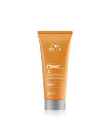 Wella Creatine+ Straight C - Крем для перманентного выпрямления окрашенных или чувствительных волос 200 мл
