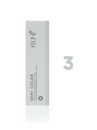Keune Semi Color 3 - Полуперманентная краска для волос темный шатен 60 мл